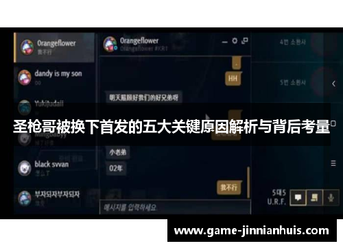 圣枪哥被换下首发的五大关键原因解析与背后考量